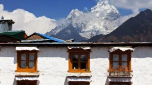 Mt Ama Dalam view from Pangboche