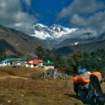 Tengboche with Mt. Everest range in the background