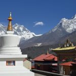 Tengboche village with everest view