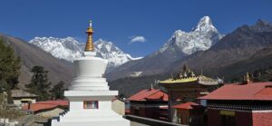 Tengboche village with everest view