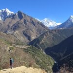 View from on the way Pangboche