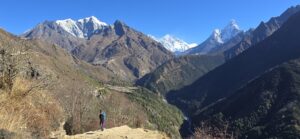 View from on the way Pangboche